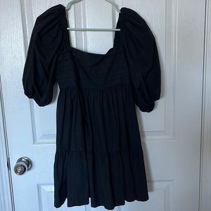 Emerson ruched puff sleeve mini dress